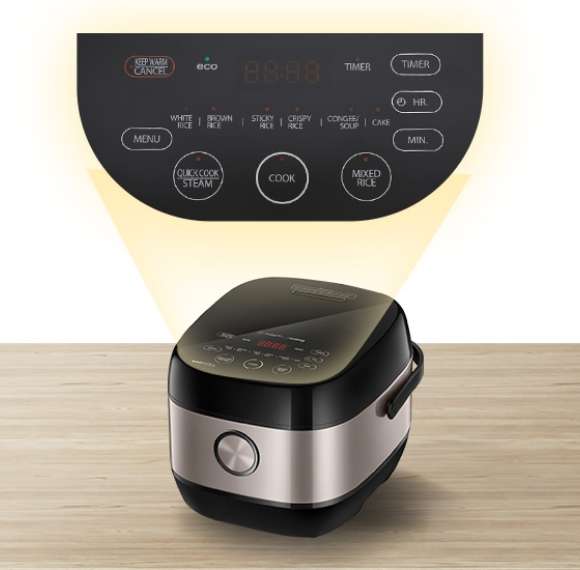 Bảng điều khiển cảm ứng tiếng Anh của nồi cơm Toshiba RC-18IX1PV